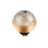 Melano Twisted zetting gem stone rutilated quartz gold 6 mm