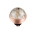 Melano Twisted zetting gem stone rutilated quartz gold 6 mm