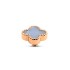 Melano Twisted zetting Gem Clover blue lace agate 