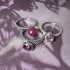 Superdeal Melano Twisted zettingen burgundy / pink stainless steel